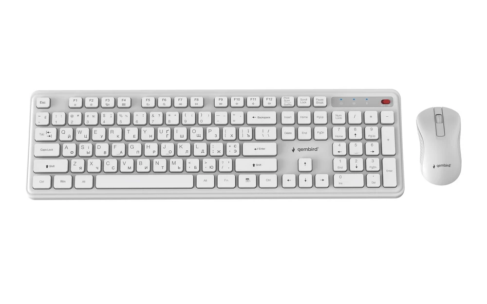 Комплект Gembird KBS-WPS-01-W-CYRL White (UA)