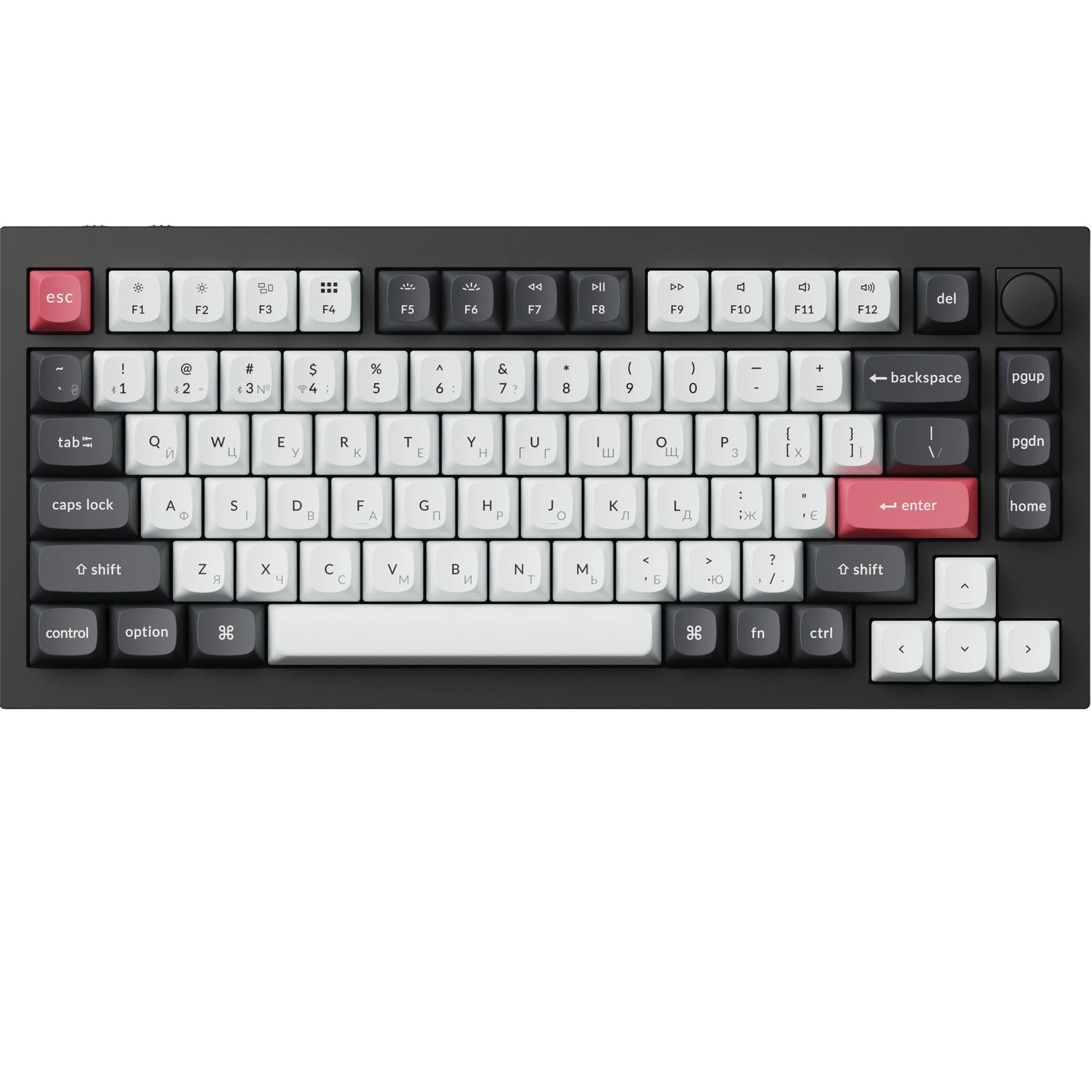 Клавиатура Keychron Q1 HE Magnetic Switch Black RGB (Q1H-M1-UA) (UA)
