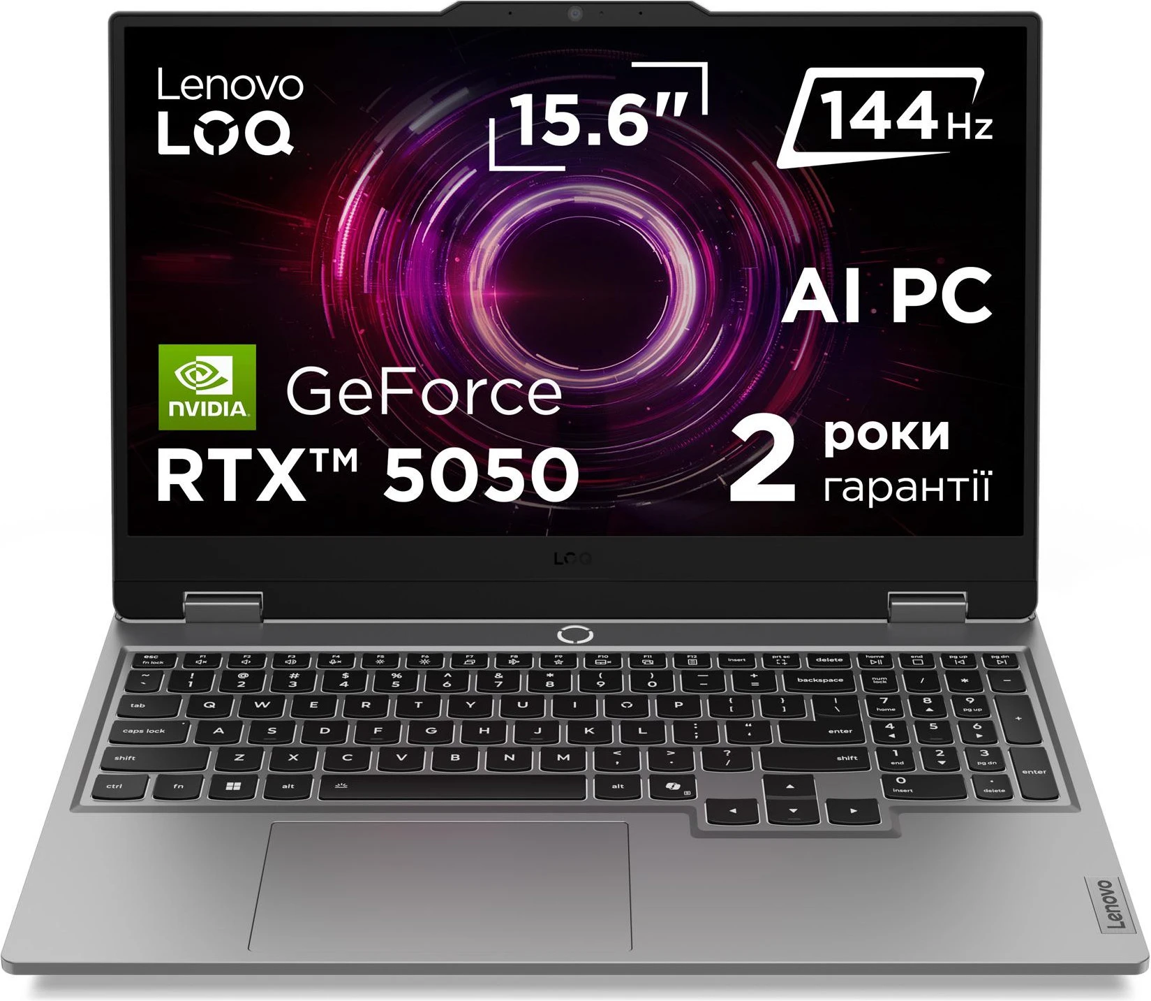 Ноутбук Lenovo LOQ 15AHP10 Luna Grey (83JG00F6RA) (UA)