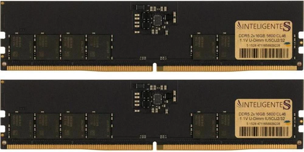 Оперативная память INTELIGENTES 32 GB (2x16GB) DDR5 5600 MHz (IU5CIJ2/32) (UA)