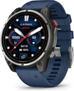 Смарт-годинник Garmin Fenix 8 Pro 47 мм AMOLED Marine GPS Titanium з синім силіконовим ремінцем (010-03198-50)