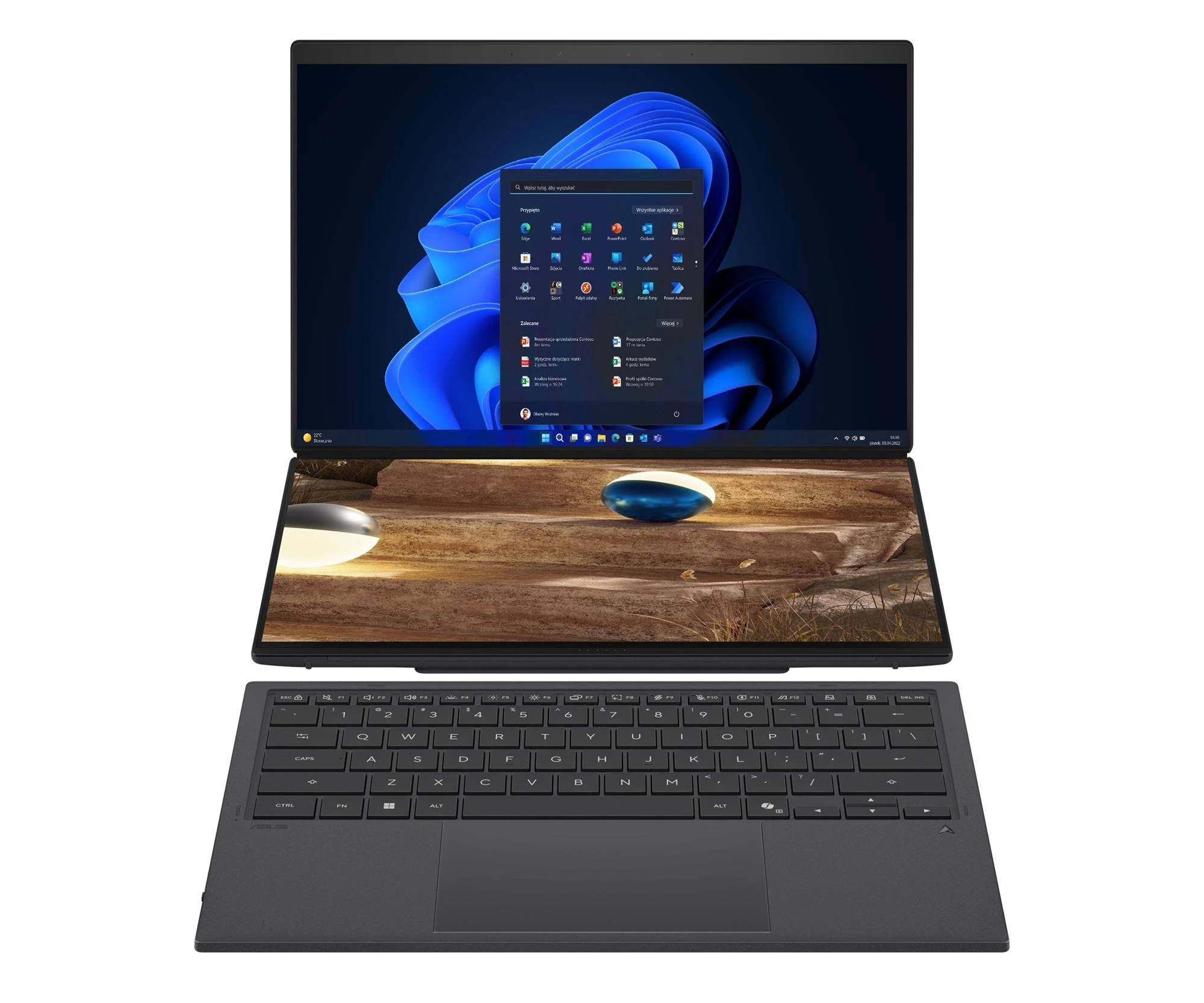 Ноутбук ASUS Zenbook Duo Ultra 7-355/16GB/1TB/Win11P Touch 144Hz (UX8407AA-SN129X)