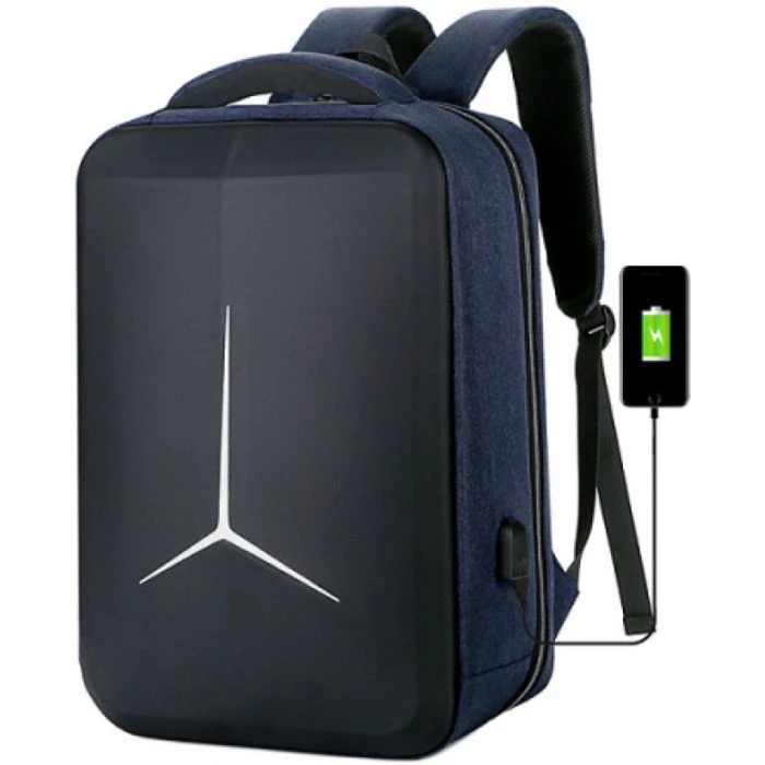 Рюкзак для ноутбука Voltronic 15.6, TT-2020-2Bl, Nylon, Polyester, Oxford, Blue USB (TT-2020-2Bl) (UA)