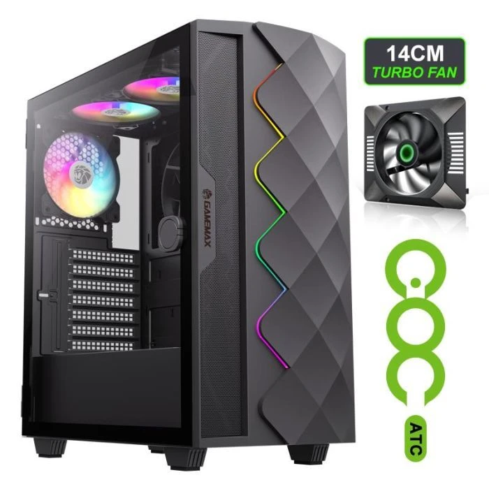 Корпус Gamemax DIAMOND CP BK (UA)