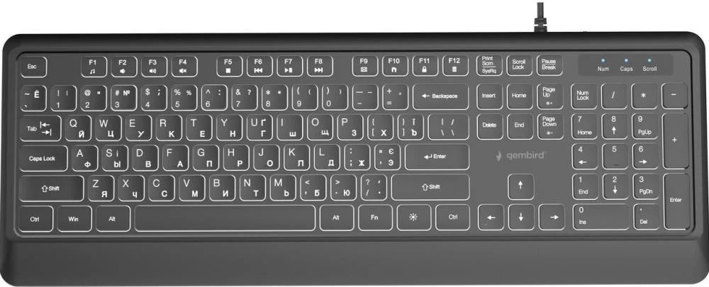 Клавиатура Gembird Wired Keyboard Black (KB-UML-04-CYRL) (UA)