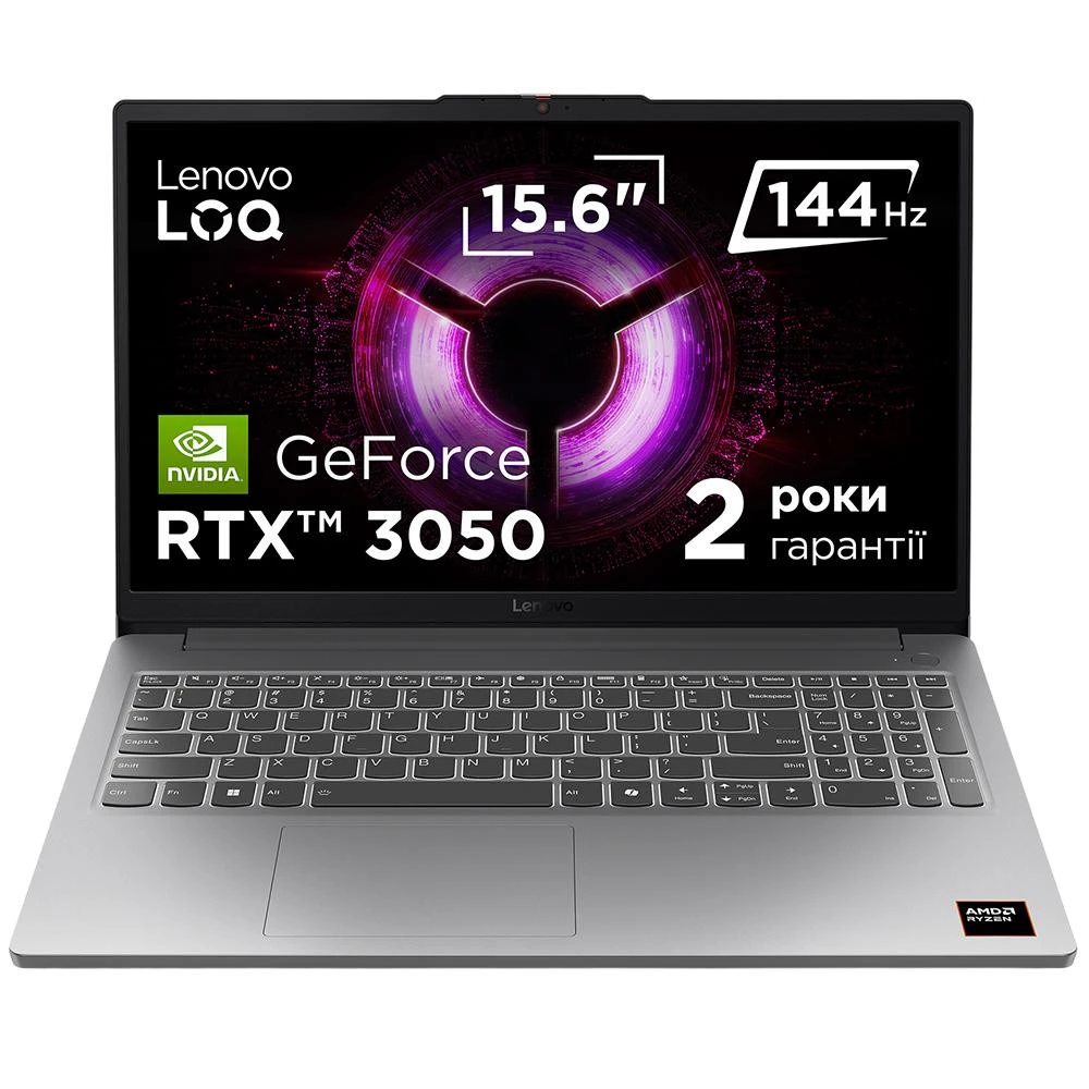 Ноутбук Lenovo LOQ 15ARP10E Luna Grey (83S000ENRA) (UA)