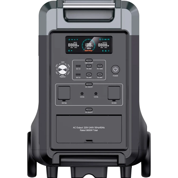 Зарядная станция Choetech BS009 3840Wh, 3600W (BS009-EU-BK)_OEM (UA)