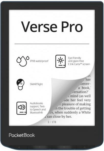 Електронна книга PocketBook 634 Verse Pro Azure (PB634-A-CIS)
