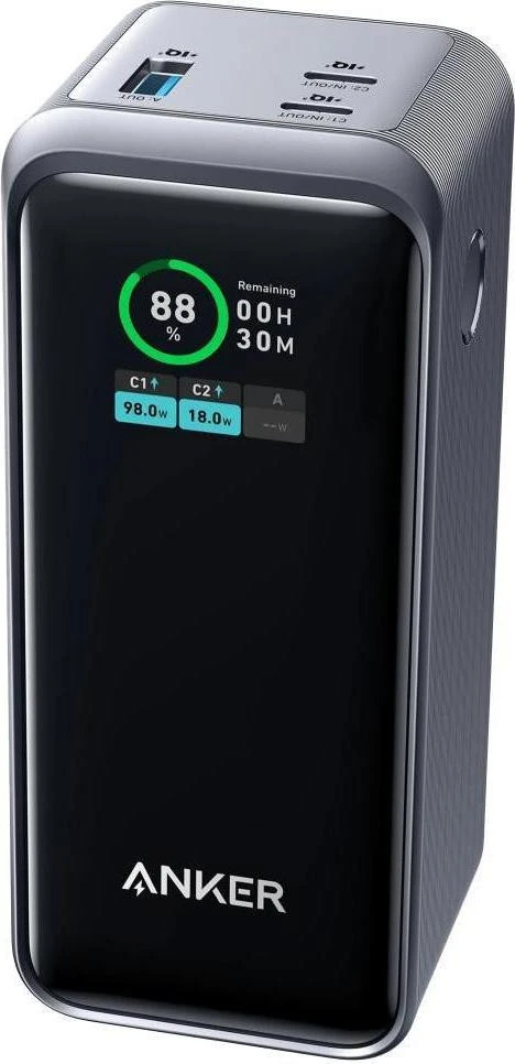 Мобильная батарея Anker 735 Prime 20000mAh 200W Black (A1336011)