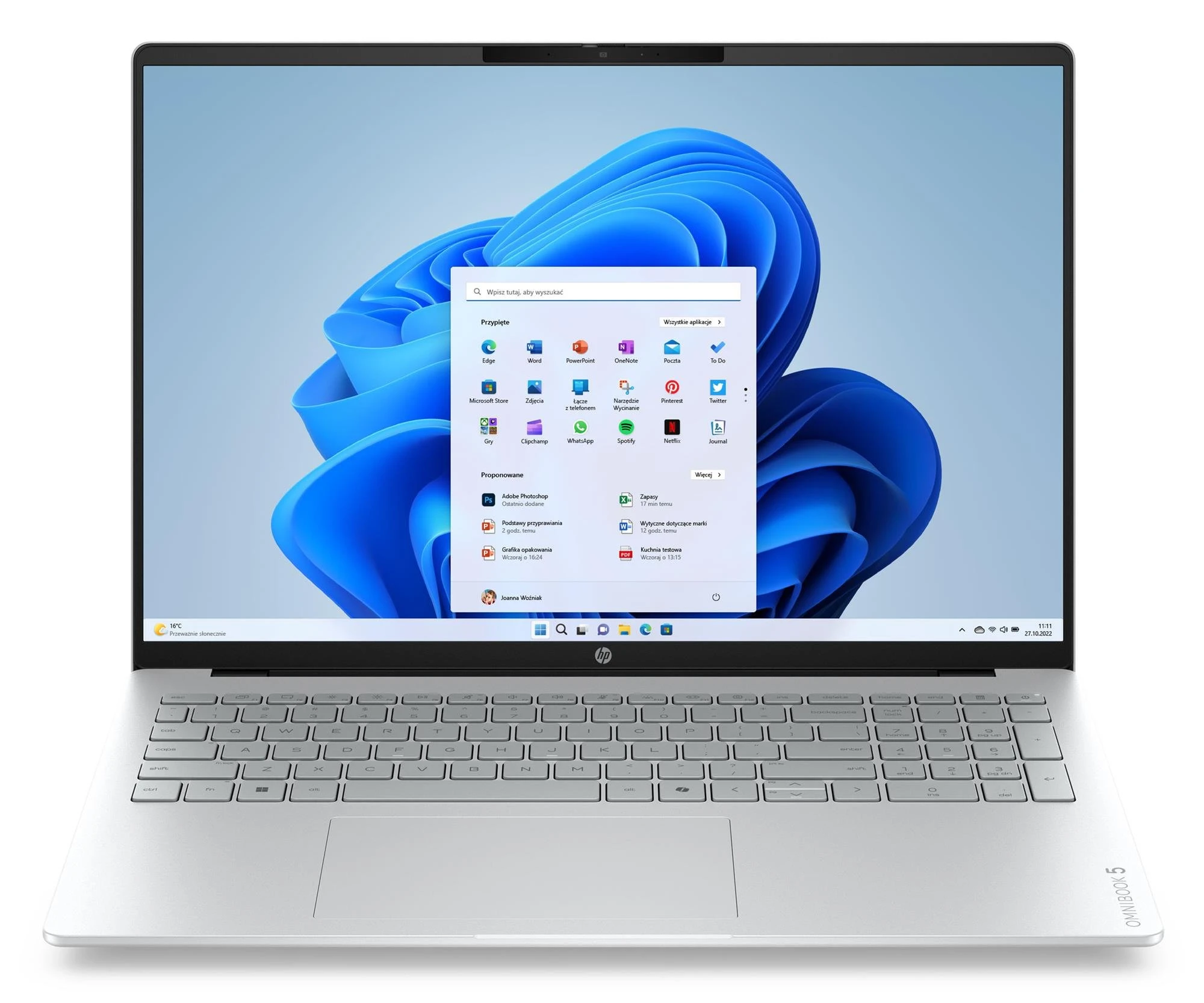 Ноутбук HP Omnibook 5 16 Ryzen 7-250/16GB/512/Win11 OLED (16-br0003nwx (D8YZ0EA))
