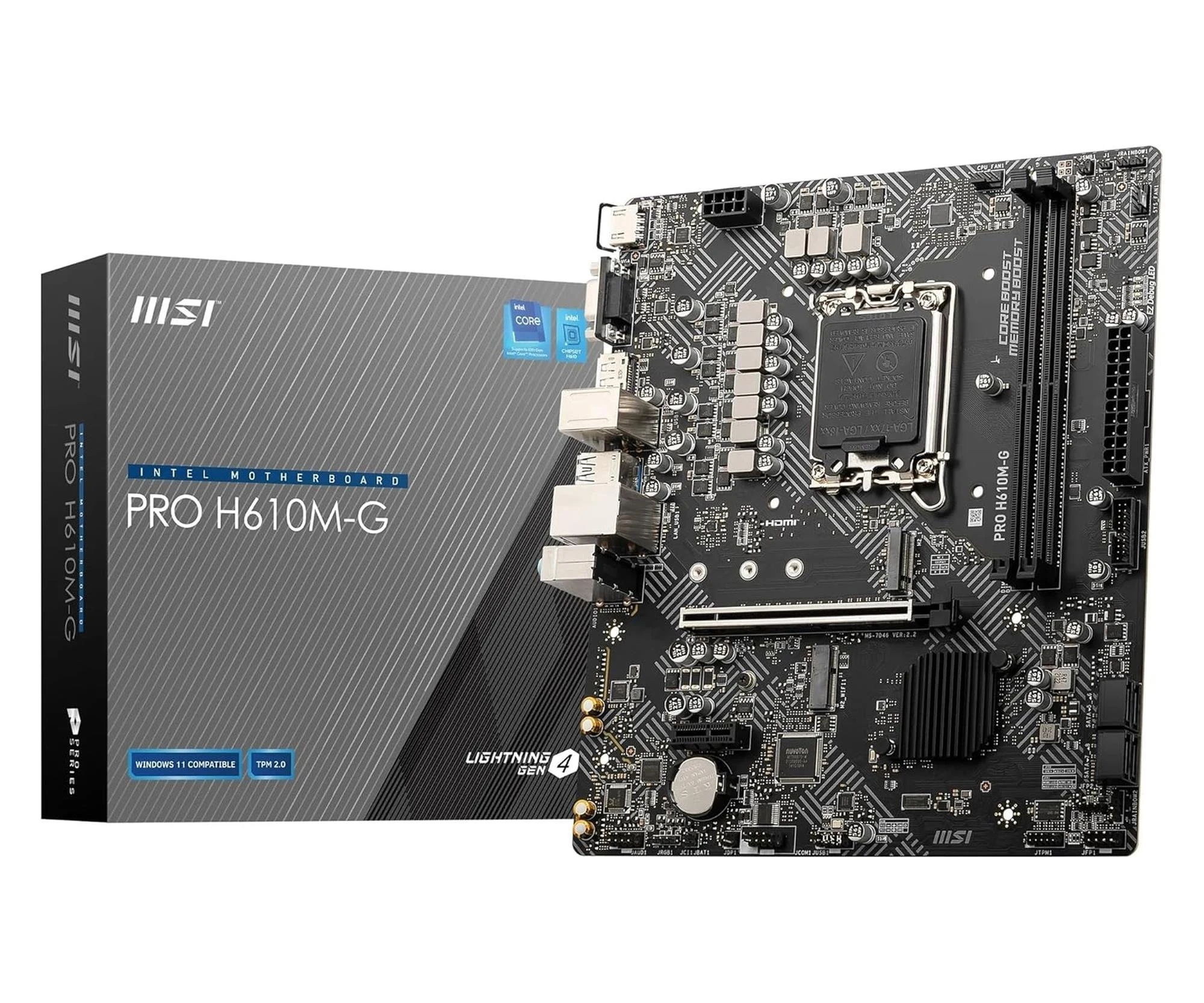 Материнська плата MSI PRO H610M-G EU