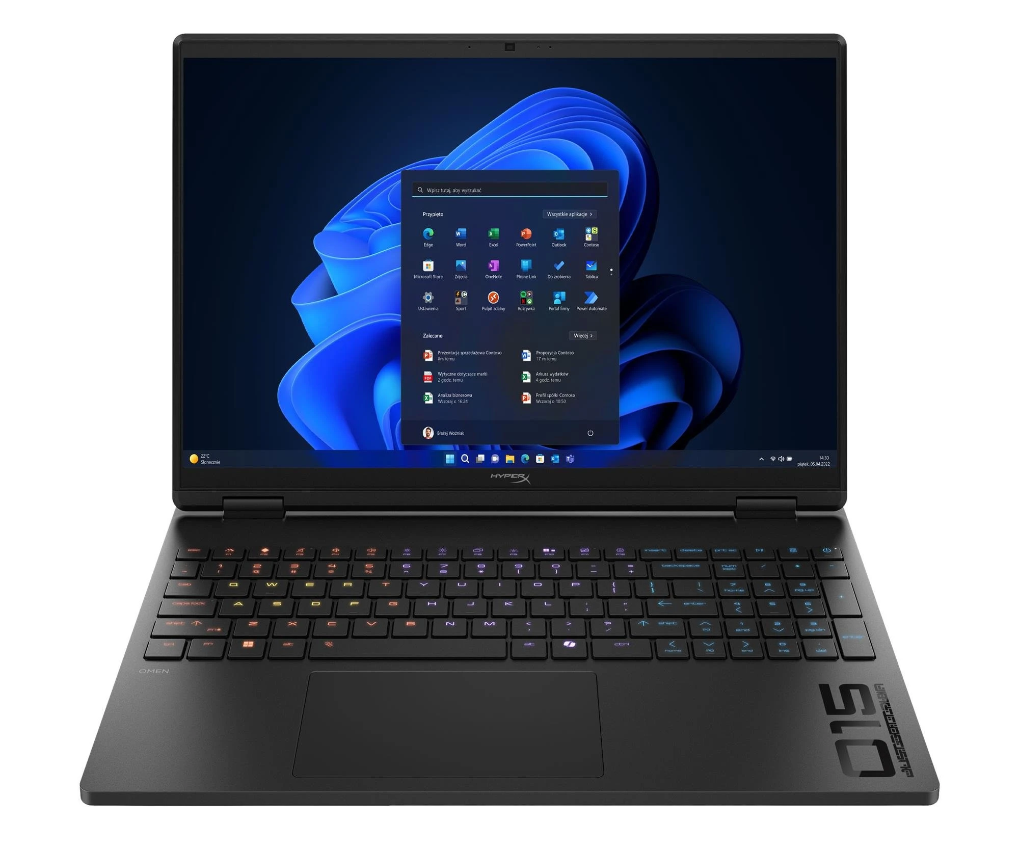 Ноутбук HyperX OMEN 15 Core i5-14500HX/16GB/512/Win11X RTX5060 180Hz (15-ga0074nwx (DG3W6EA))