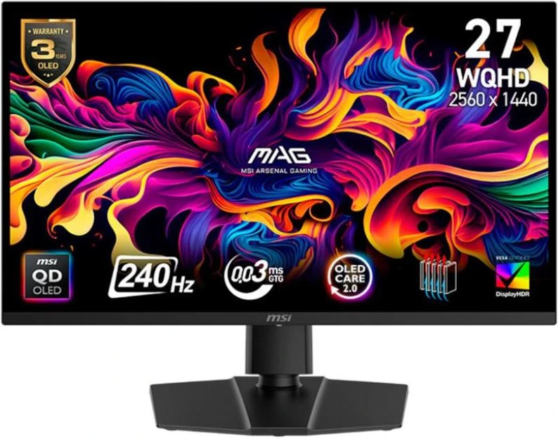 Монитор MSI MAG 271QP QD-OLED X24 (9S6-3CD89T-033) (UA)