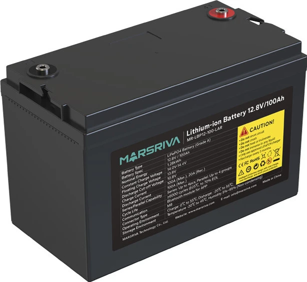 Аккумуляторная батарея Marsriva LiFePO4 12.8V 00Ah (MR-LBP12-100-LAR) (UA)