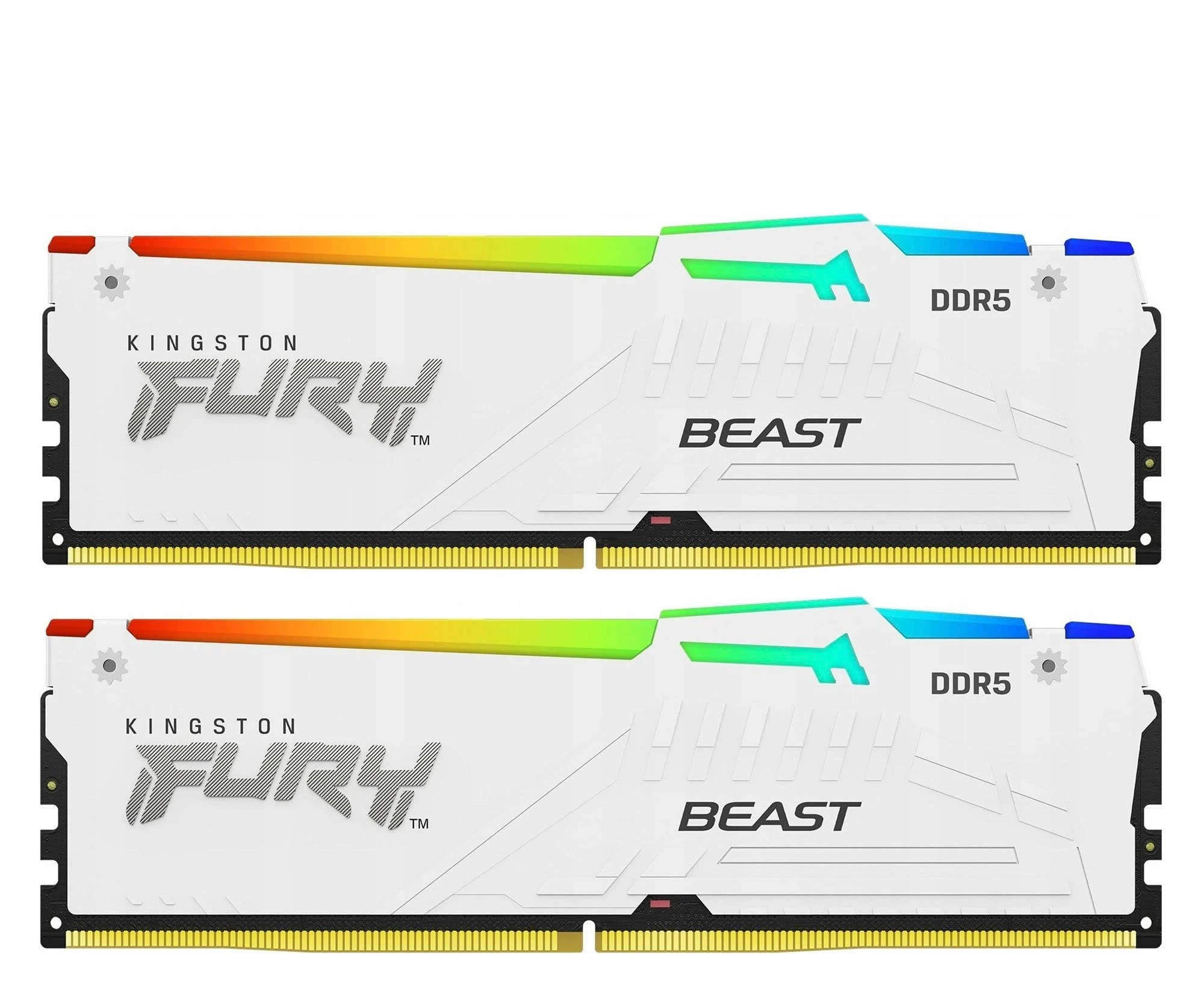 Оперативна пам'ять Kingston FURY 64GB (2x32GB) 6400 CL32 Beast RGB Білий (KF564C32BWEAK2-64) EU