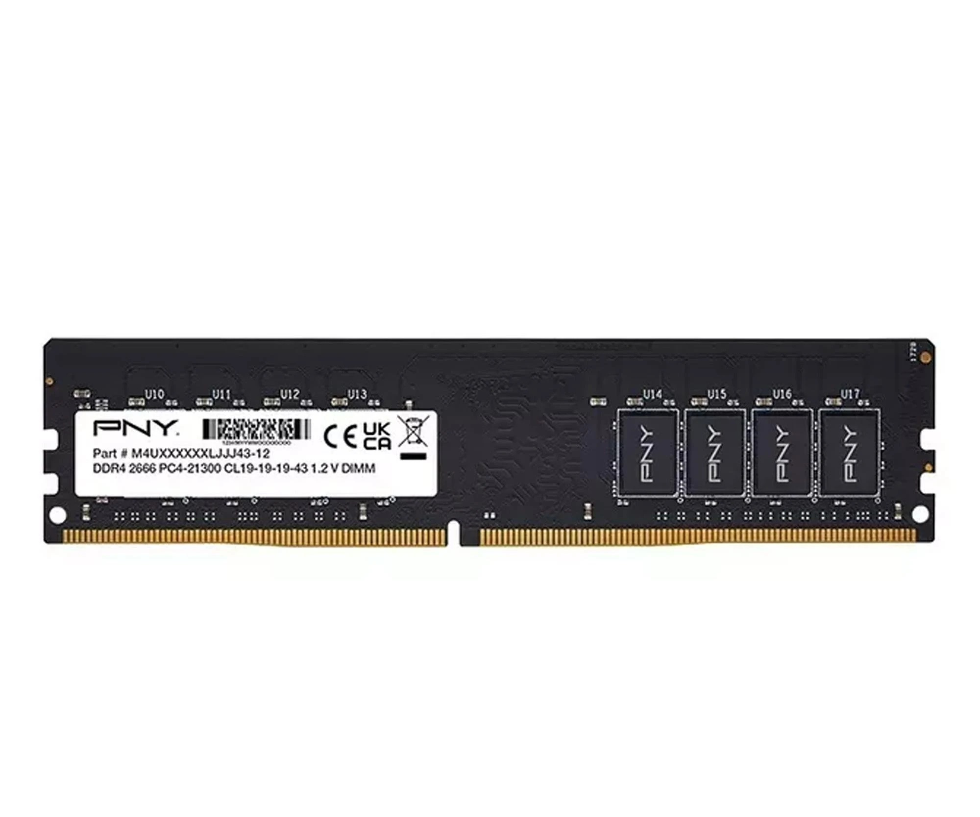 Оперативна пам'ять PNY 8GB (1x8GB) 2666 CL19 (MD8GSD42666-SB) EU