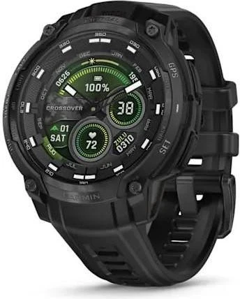 Смарт-часы Garmin Instinct Crossover AMOLED Tactical Edition Black (010-03398-02, 010-03398-42)
