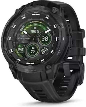 Смарт-годинники Garmin Instinct Crossover AMOLED Tactical Edition Black (010-03398-02, 010-03398-42)