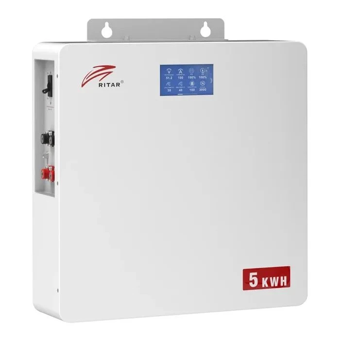 Батарея LiFePo4 Ritar 51.2V 100Аh 5кВт·год (GE-W5KWH-51.2V) (UA)