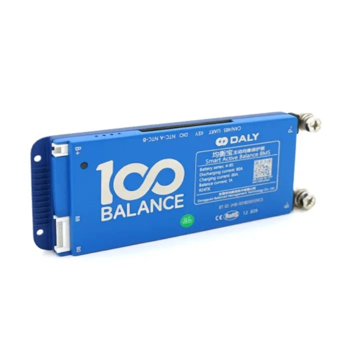 BMS контроллер DaLy LiFePO4 4-8S 80A с Bluetooth CAN активный балансир (DaLy 4-8S/80A) (UA)