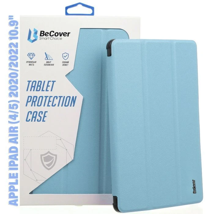 Чехол для планшета BeCover Soft Edge Apple iPad Air (4/5) 2020/2022 10.9 Light Blue (711123) (UA)