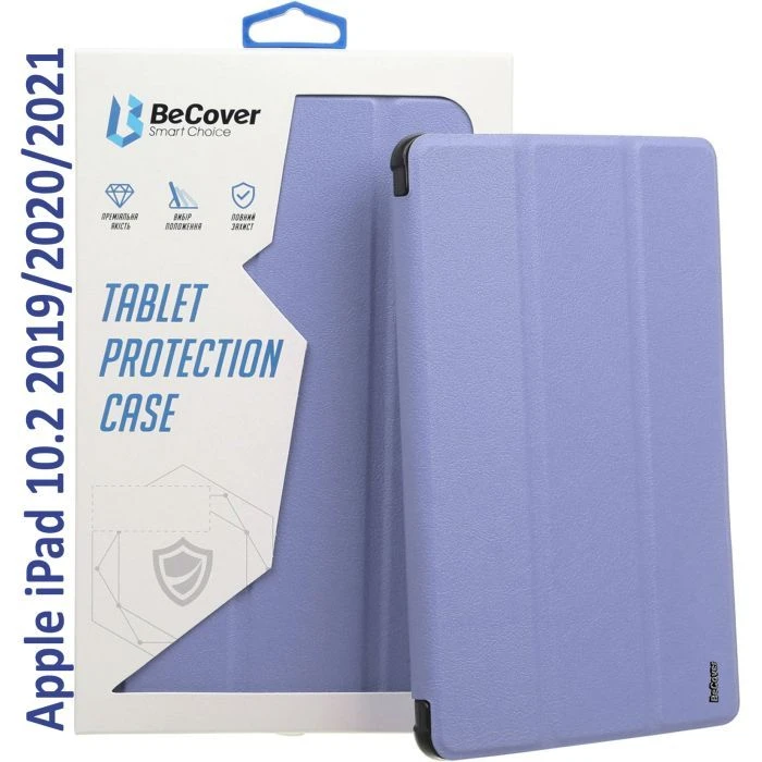 Чехол для планшета BeCover Tri Fold Hard Apple iPad 10.2 2019/2020/2021 Purple (709657) (709657) (UA)