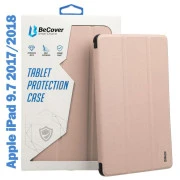 Чехол для планшета BeCover Tri Fold Soft TPU Silicone Apple iPad 9.7 2017/2018 A1822/A1823/A1893/A1954 Pink (708513) (UA)