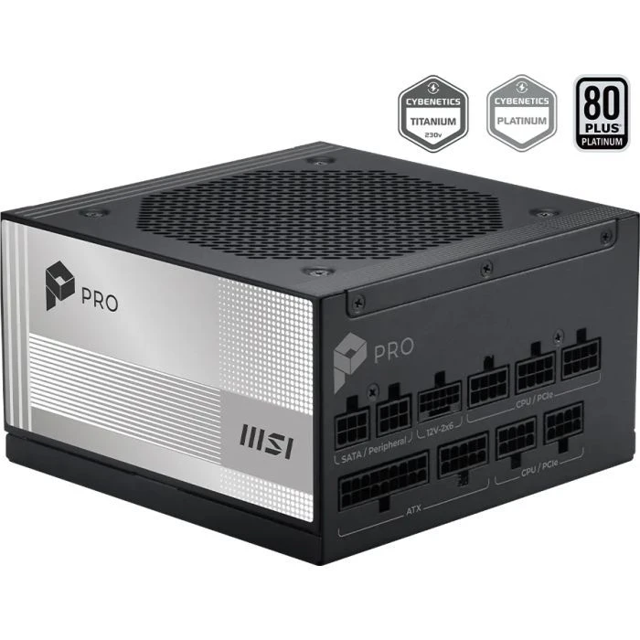 Блок живлення MSI 1000W (PRO A1000PL PCIE5) (306-7ZPLX11-HD8) (UA)