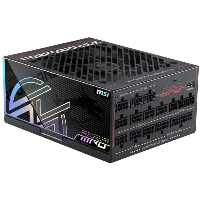 Блок живлення MSI MPG AI1600TS PCIE5 1600W (306-7ZPUA11-CE0) (UA)