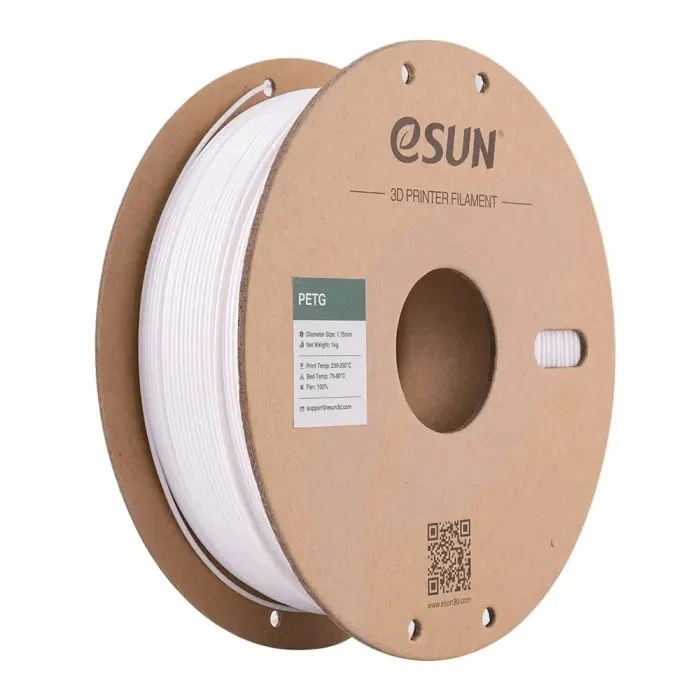 Пластик для 3D-принтера eSUN PETG P1,75mm 1kg solid white (PETG-P175SW1) (UA)