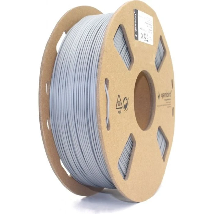 Пластик для 3D-принтера Gembird PLA+, 1.75 мм, 1 kg, gray (3DP-PLA+1.75-02-GR) (UA)