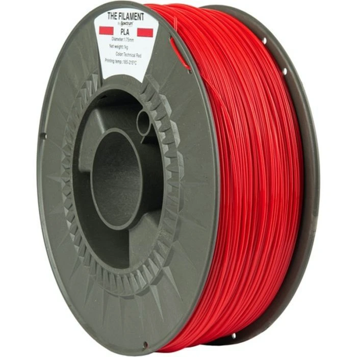Пластик для 3D-принтера The Filament PLA 1.75mm 1kg TECHNICAL RED (TF-24005) (UA)
