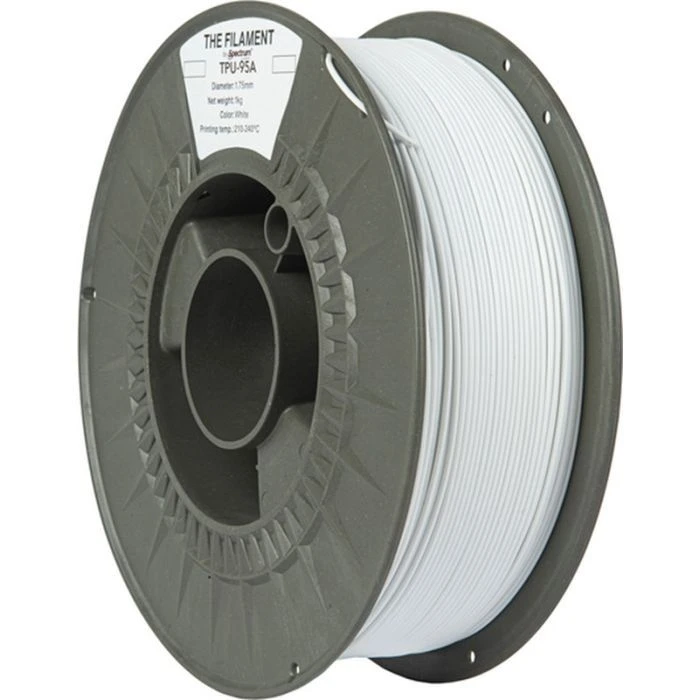 Пластик для 3D-принтера The Filament TPU-95A 1.75mm WHITE 1kg (TF-24132) (UA)