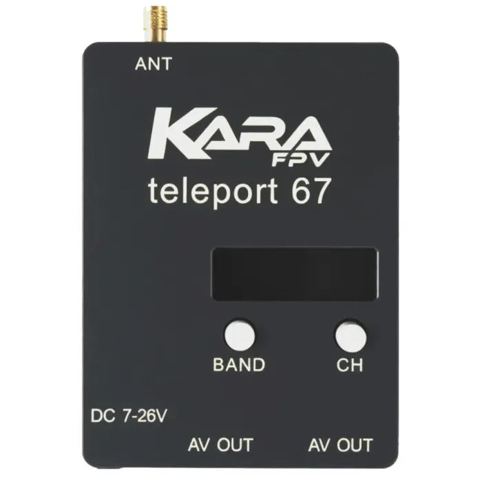 Відеоприймач (VRX) KaraFPV Teleport67 6.1G-7.2G (RX6704) (UA)