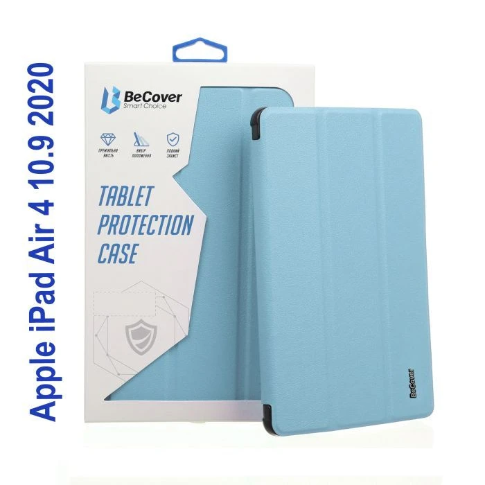 Чехол для планшета BeCover Soft Edge Pencil mount Apple iPad Air 4 10.9 2020/2021 Light Blue (706821) (UA)