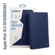 Чехол для планшета BeCover Tri Fold Soft TPU Silicone Apple iPad 10.2 2019/2020/2021 Deep Blue (706882) (UA)
