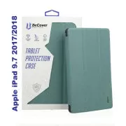 Чохол для планшета BeCover Tri Fold Soft TPU Silicone Apple iPad 9.7 2017/2018 A1822/A1823/A1893/A1954 Зелений (706878) (UA)