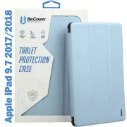Чохол для планшета BeCover Tri Fold Soft TPU Silicone Apple iPad 9.7 2017/2018 A1822/A1823/A1893/A1954 Light Blue (708512) (UA)