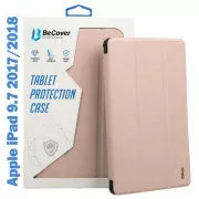 Чохол для планшета BeCover Tri Fold Soft TPU Silicone Apple iPad 9.7 2017/2018 A1822/A1823/A1893/A1954 Рожевий (708513) (UA)