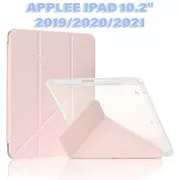 Чехол для планшета BeCover Ultra Slim Origami Transparent Apple Pencil Apple iPad 10.2 2019/2020/2021 Pink (711100) (UA)