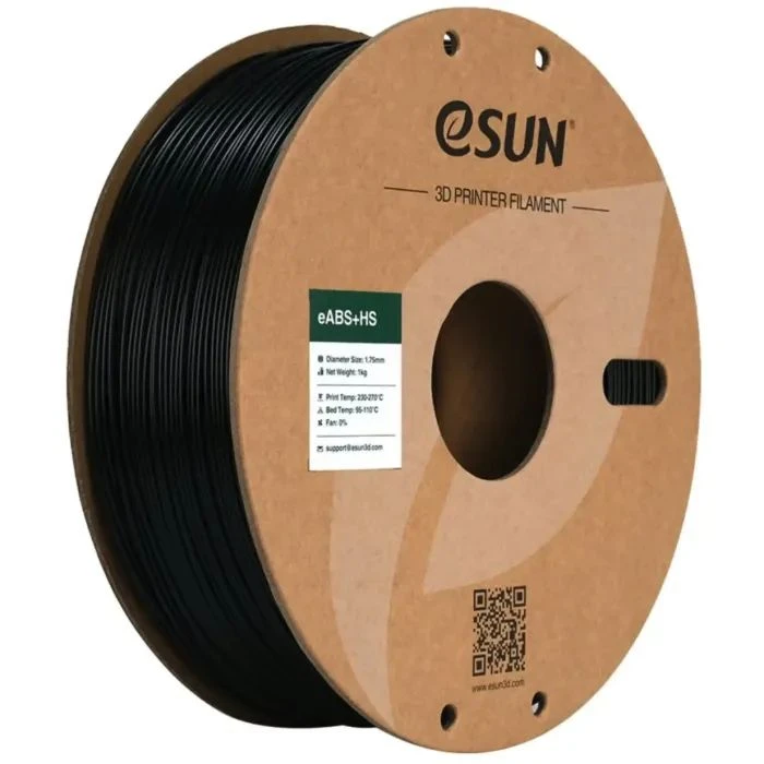 Пластик для 3D-принтера eSUN eABS-HIGH SPEED 1кг 1.75mm BLACK (EABS+HS-P175B1) (UA)