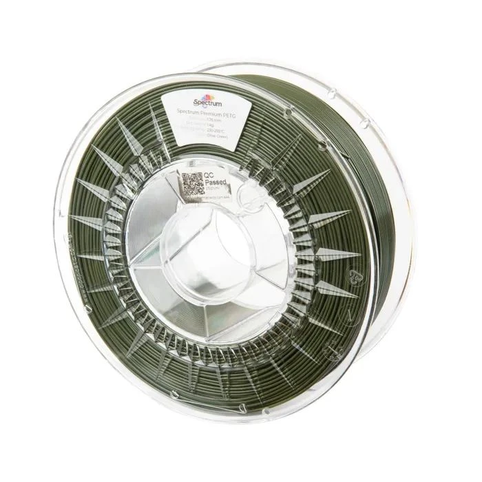 Пластик для 3D-принтера Spectrum PET-G Premium 1.75mm ОЛИВКОВИЙ ЗЕЛЕНИЙ 1kg (RAL 6003) (80603) (UA)