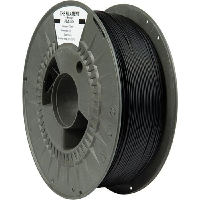 Пластик для 3D-принтера The Filament PLA Lite 1.75mm BLACK 1kg (TF-24224) (UA)