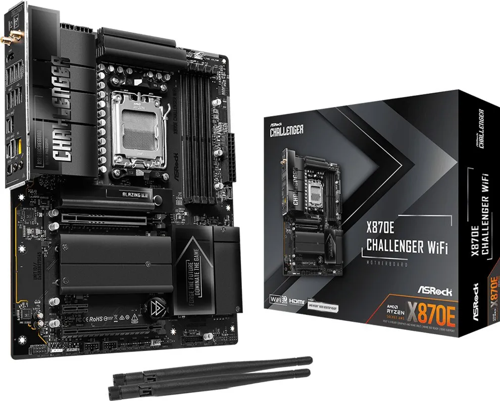 Материнская плата ASRock X870E Challenger WiFi Socket AM5 (UA)
