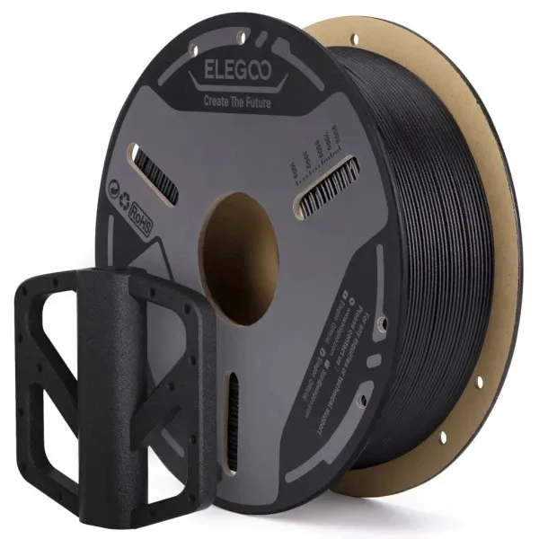 Филамент ELEGOO PETG-GF 1.75mm 1kg Black (50.203.0636) (UA)