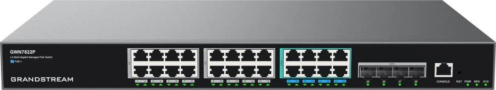 Коммутатор управляемый уровня 3 Grandstream GWN7822P (UA)