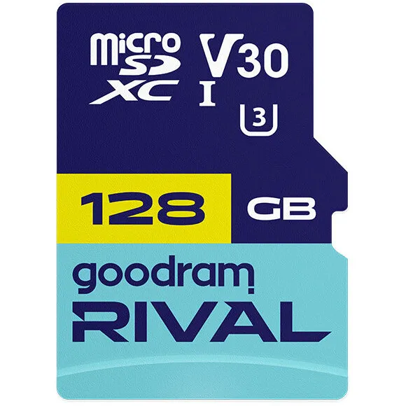 Карта пам'яті MicroSDXC 128GB UHS-I/U3 Class 10 Goodram + SD-adapter R100/W70MB/s + SD-adapter (GGSM3AA-1280R12) (UA)