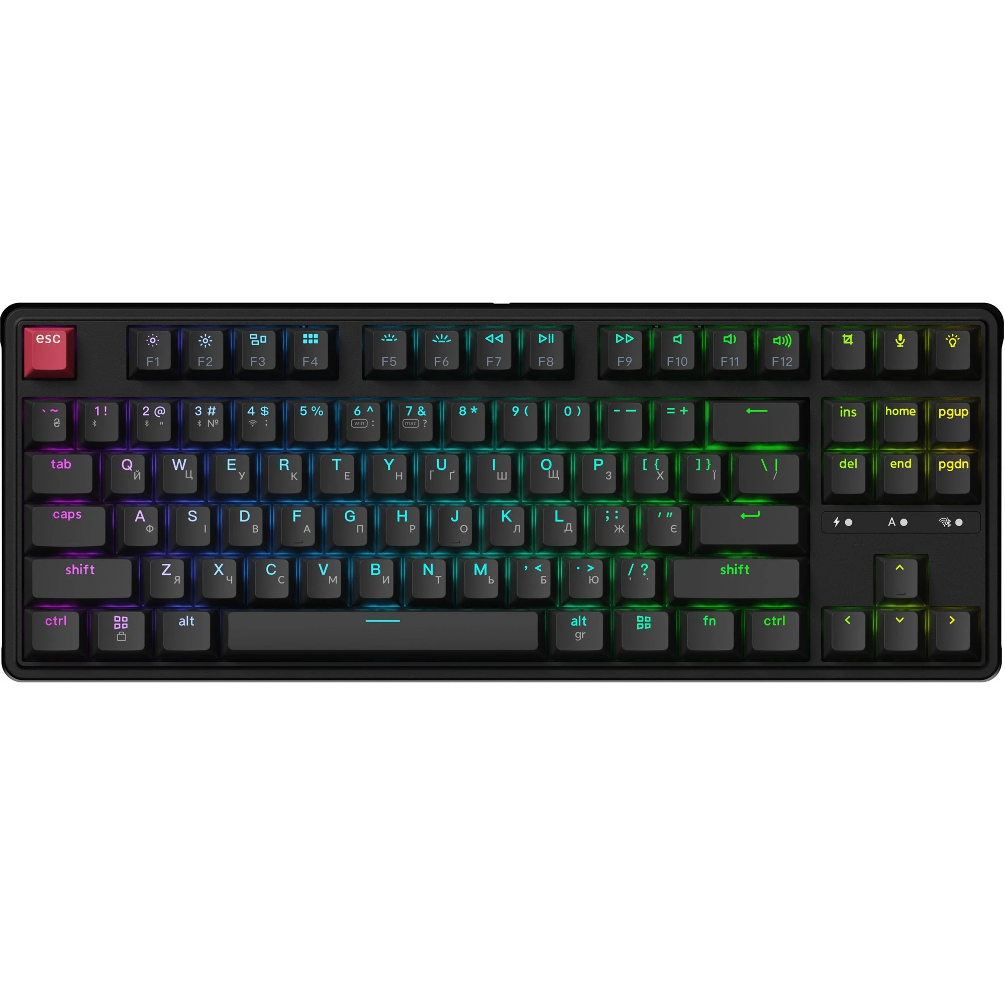 Клавиатура Keychron C3 Max Super Red Switch Black RGB (C3M-H1-UA) (UA)