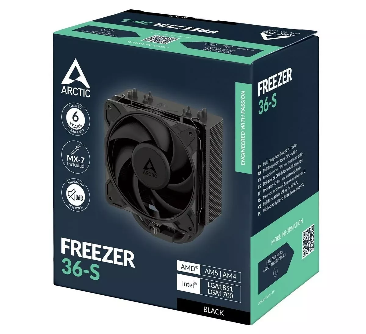 Кулер процесорний Arctic Freezer 36S Black (ACFRE00196A) (UA)