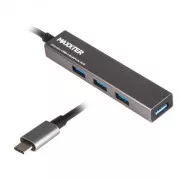 Maxxter 4xUSB3.0 Темно-сірий (HU3C-4P-02) (UA)